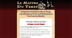 Desktop Screenshot of le-maitre-du-temps.alliance-vaillante.fr